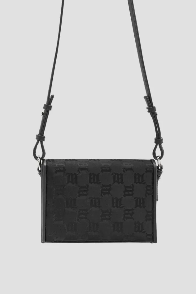 WomenMen Bags MISBHV Jacquard Monogram Phone Pouch Black