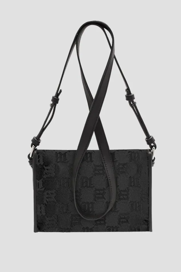WomenMen Bags MISBHV Jacquard Monogram Phone Pouch Black