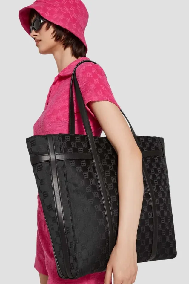 WomenMen Bags MISBHV Nylon Monogram Traveller Bag Black