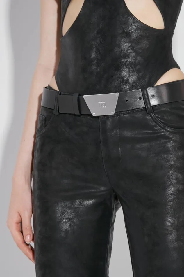 WomenMen Belts MISBHV 2024 Buckle Belt Black
