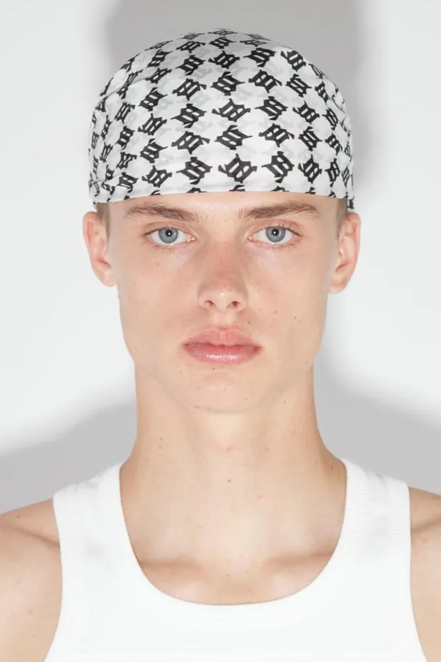 WomenMen Hats MISBHV Monogram Bandana White