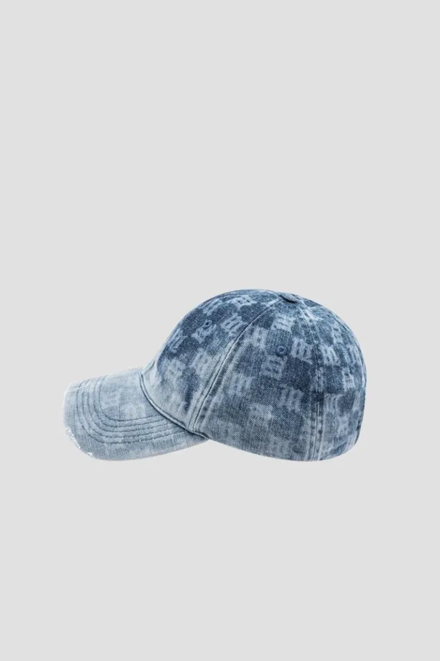 WomenMen Hats MISBHV Monogram Denim Cap Blue