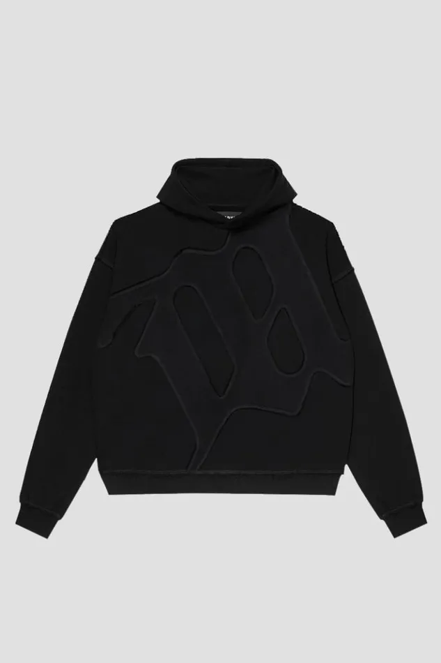 WomenMen Hoodies and Sweats MISBHV Big M Hoodie Black