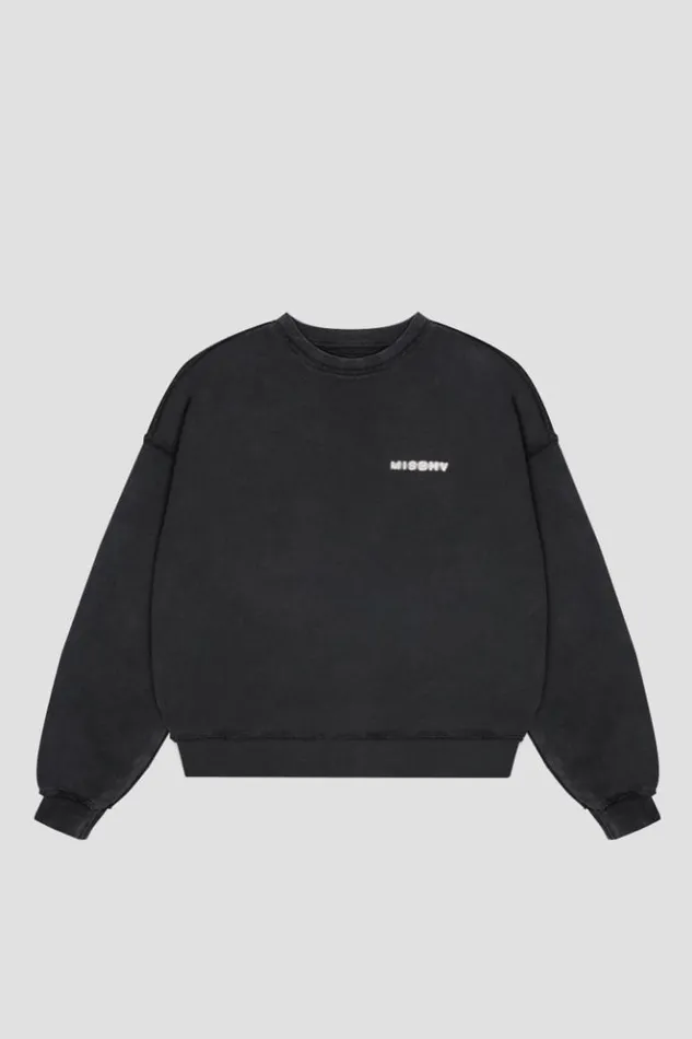 WomenMen Hoodies and Sweats MISBHV Community Crewneck Washed Black