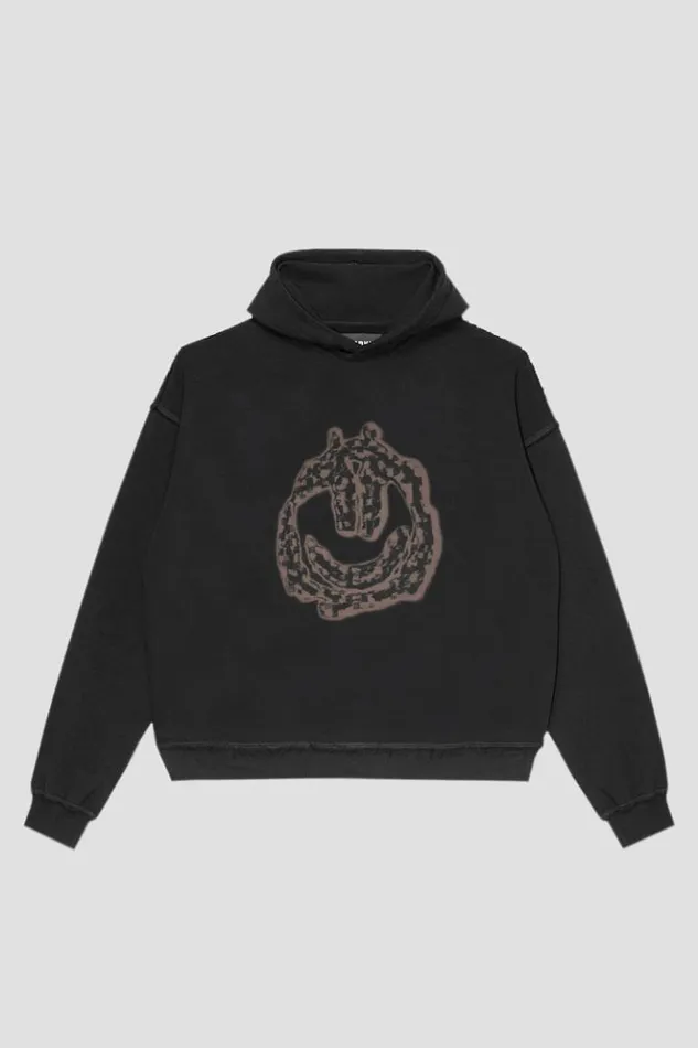 WomenMen Hoodies and Sweats MISBHV History Of Acid House Hoodie Washed Black