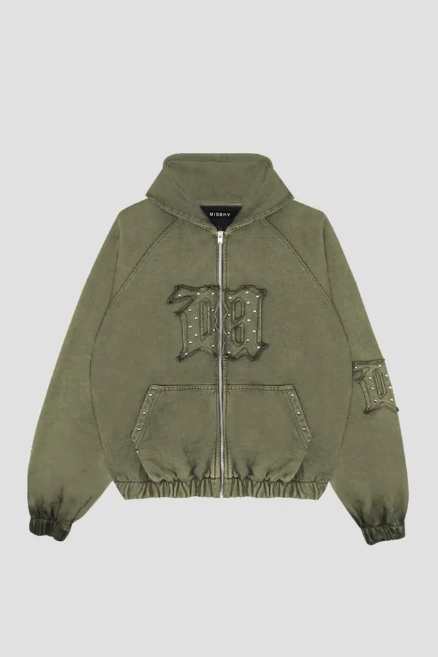 WomenMen Hoodies and Sweats MISBHV Metamorph Hoodie Washed Olive