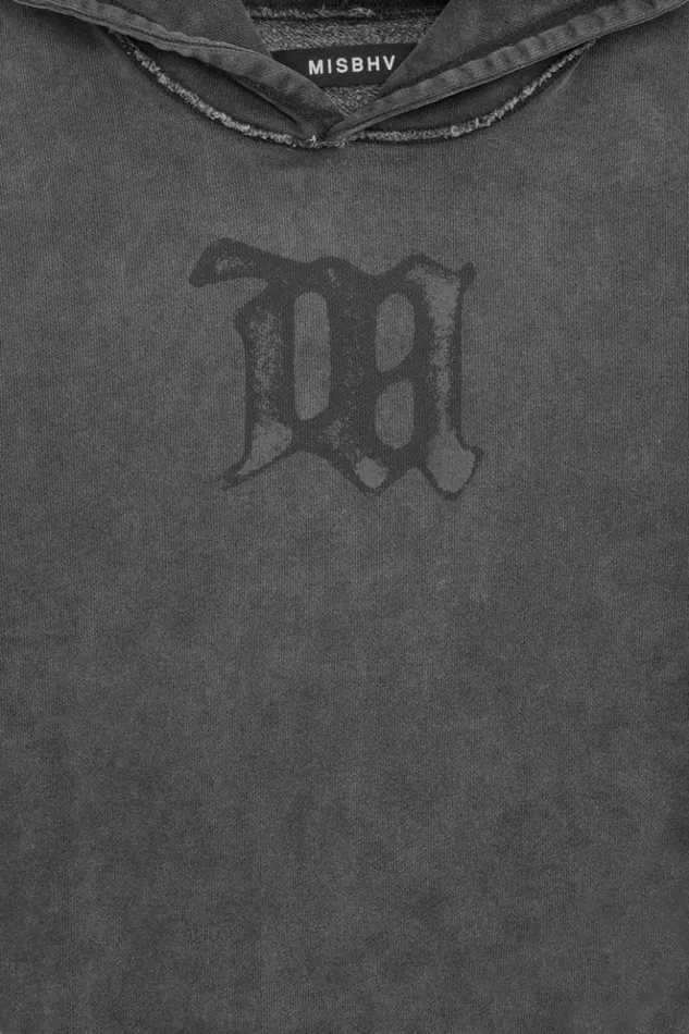 WomenMen Hoodies and Sweats MISBHV Signature Hoodie Washed Black