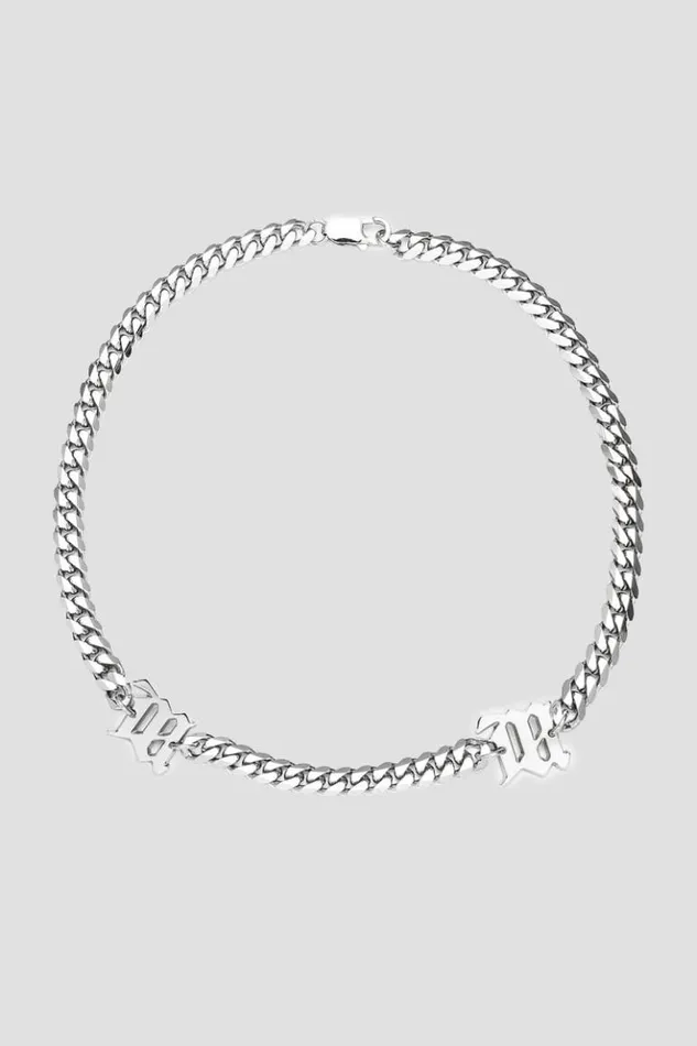 WomenMen Jewelry MISBHV Curb Link Choker Silver