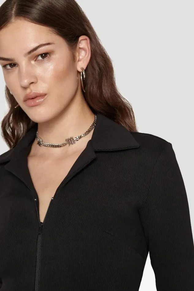 WomenMen Jewelry MISBHV Curb Link Choker Silver