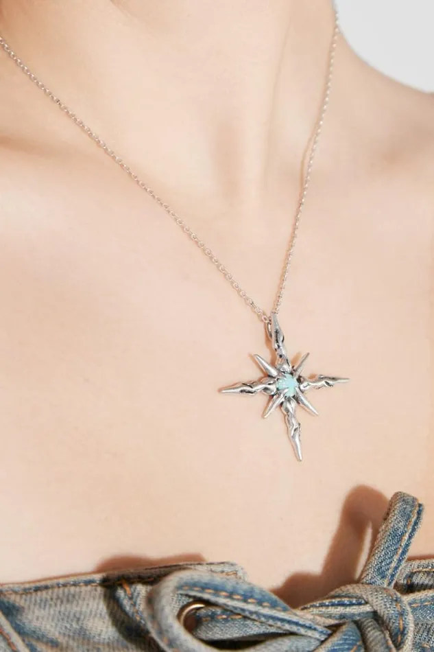 WomenMen Jewelry MISBHV Goa Spike Necklace Silver