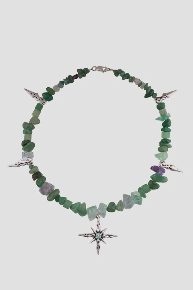 WomenMen Jewelry MISBHV Ibiza Necklace Greensilver
