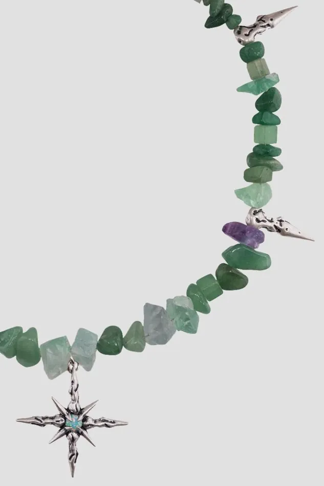 WomenMen Jewelry MISBHV Ibiza Necklace Greensilver
