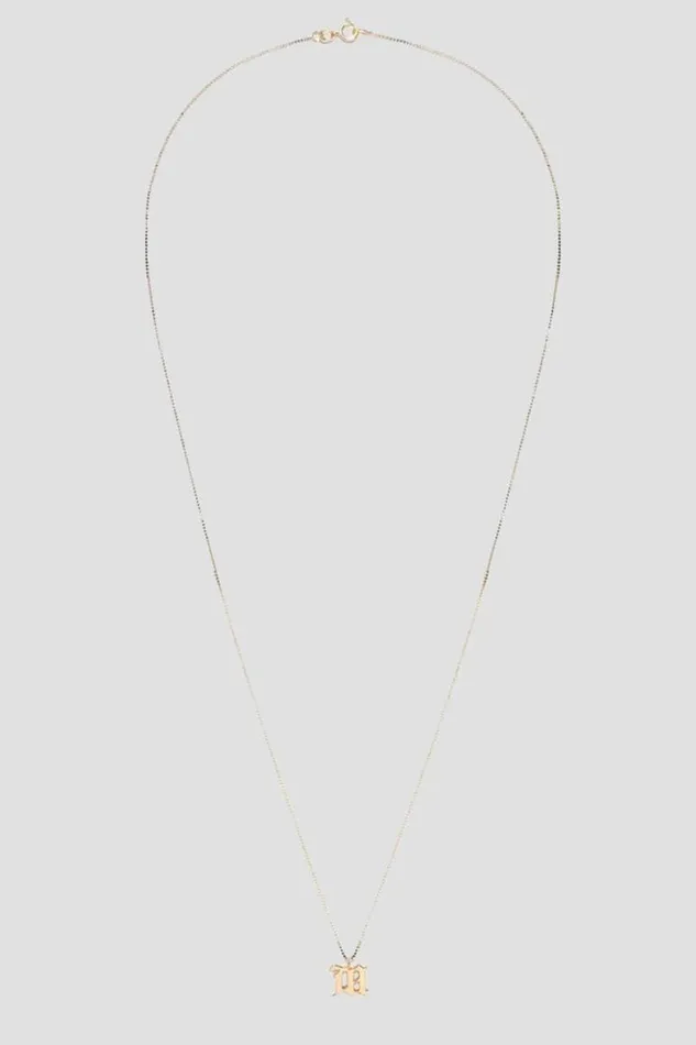WomenMen Jewelry MISBHV The M Necklace Gold