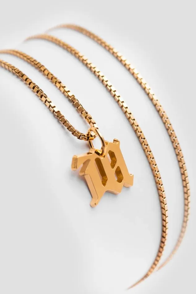 WomenMen Jewelry MISBHV The M Necklace Gold