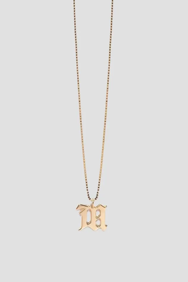 WomenMen Jewelry MISBHV The M Necklace Gold