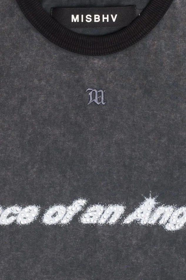WomenMen TShirts MISBHV Face Of An Angel TShirt Black