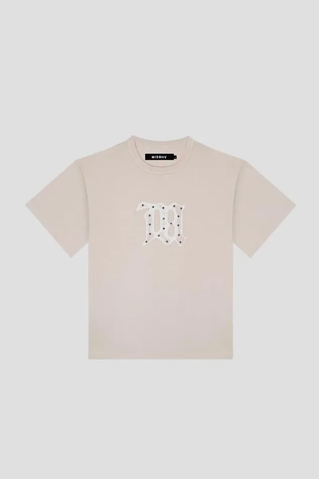 WomenMen TShirts MISBHV Signature TShirt Beige