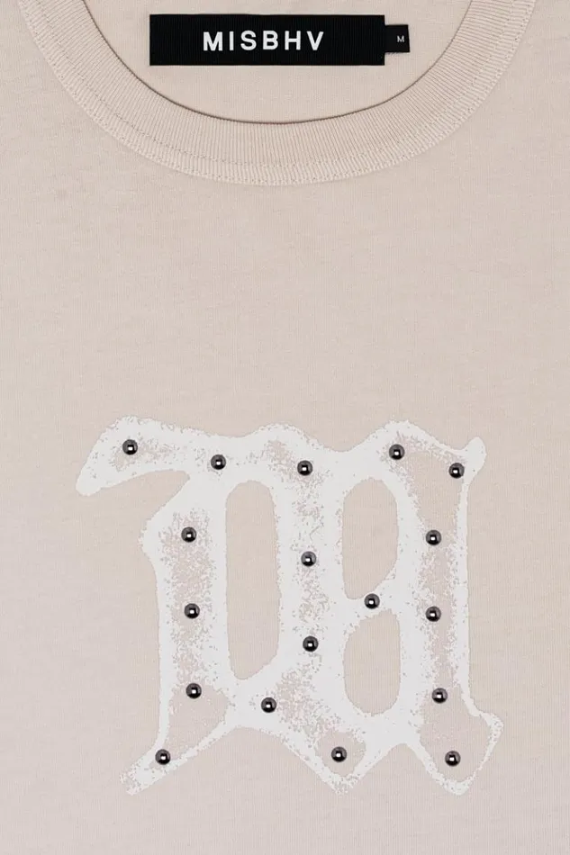 WomenMen TShirts MISBHV Signature TShirt Beige