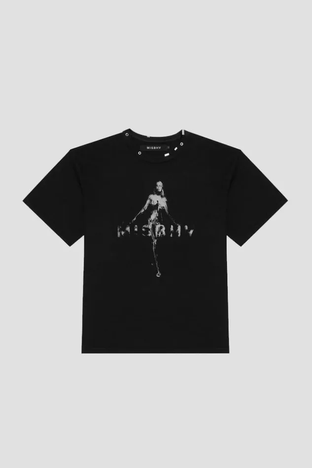 WomenMen TShirts MISBHV Vintage TShirt Black