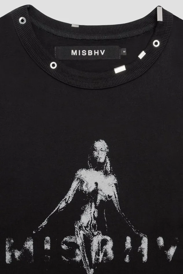 WomenMen TShirts MISBHV Vintage TShirt Black