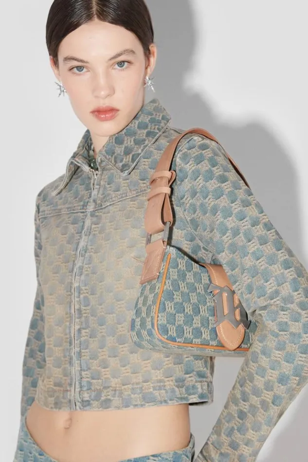 Women Outerwear MISBHV Jacquard Denim Monogram Jacket Blue