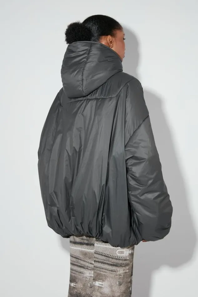 Women Outerwear MISBHV Ultra Fine Nylon Sculptural Puffer Space Grey