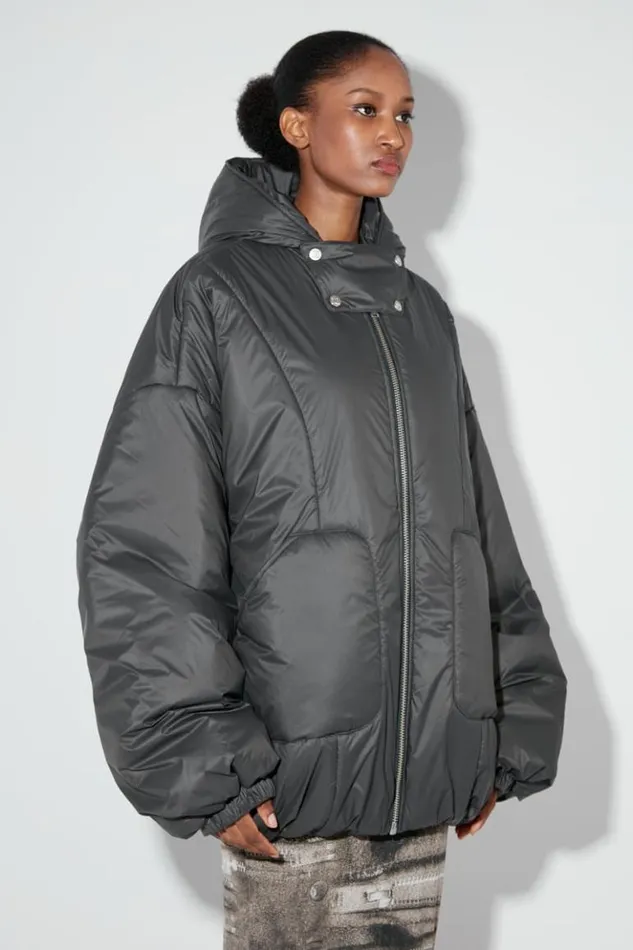 Women Outerwear MISBHV Ultra Fine Nylon Sculptural Puffer Space Grey