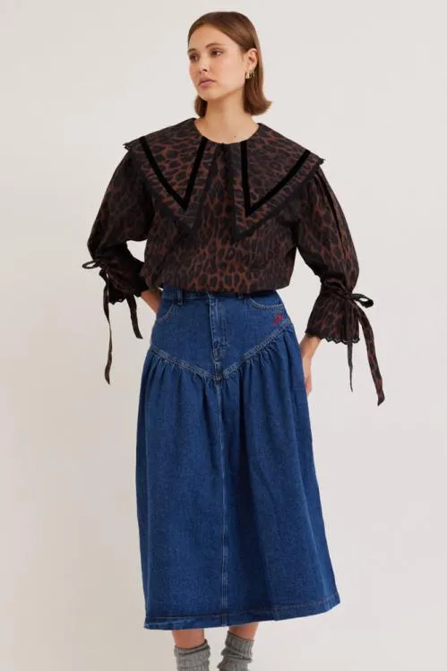 Women Skirts Damson Madder Fin Midi Skirt