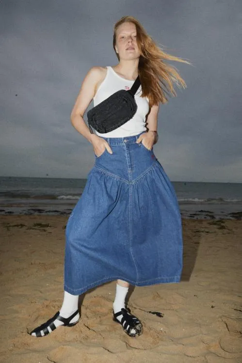 Women Skirts Damson Madder Fin Midi Skirt