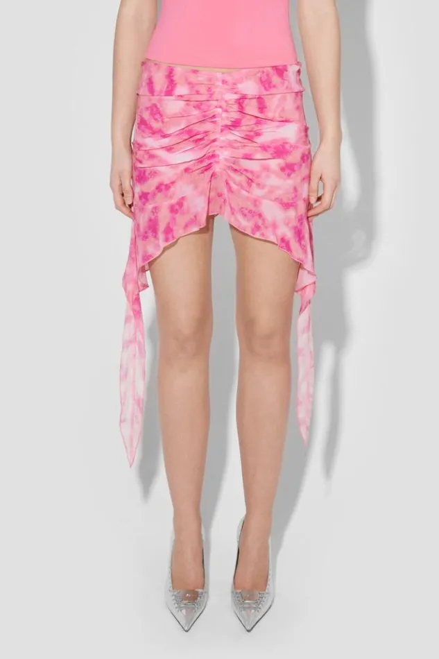 Women Skirts MISBHV Recycled Viscose Chiffon Mini Skirt Pink