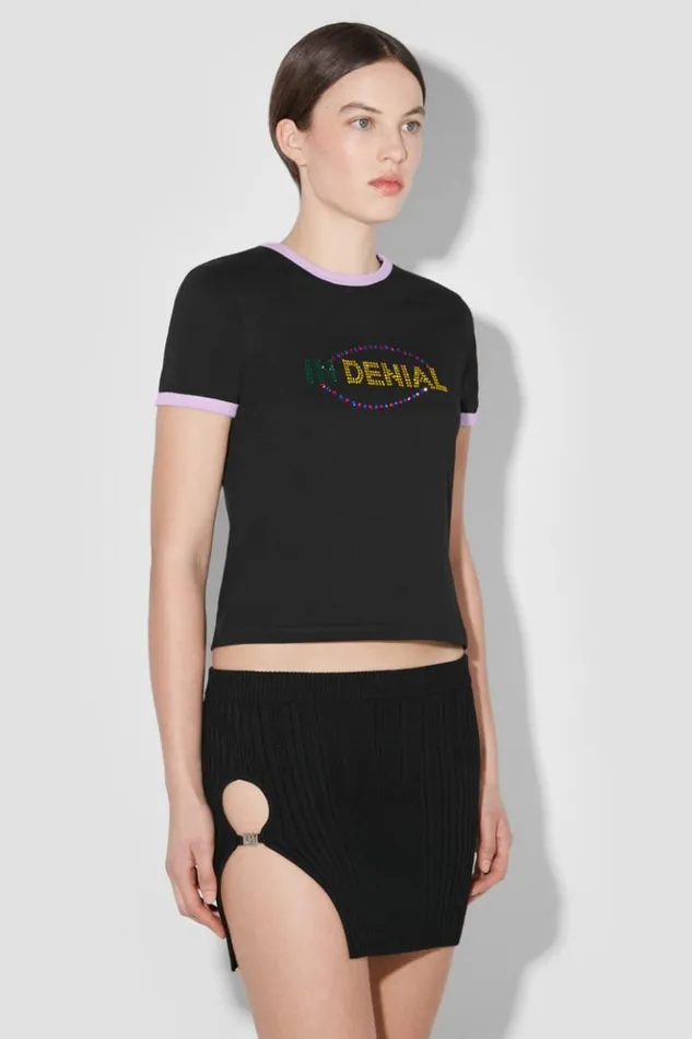 Women TShirts MISBHV In Denial TShirt Black