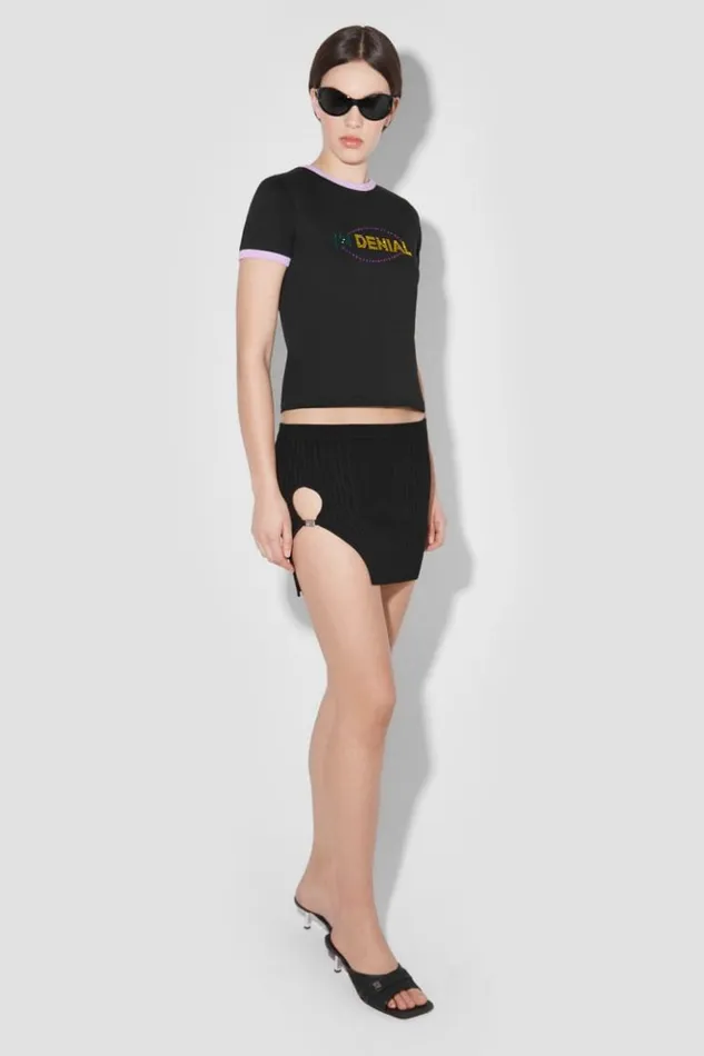 Women TShirts MISBHV In Denial TShirt Black