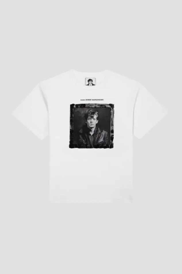 Women TShirts MISBHV Self Portrait 1980 Robert Mapplethorpe TShirt White