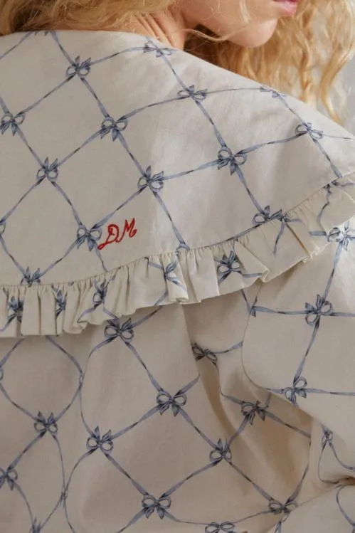 Women Tops Damson Madder Lola Blouse 8211 Bow Print