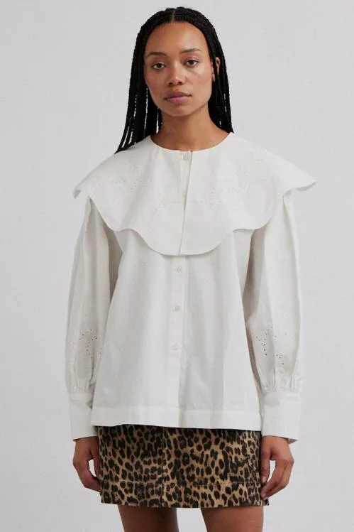 Women Tops Damson Madder Romeo Blouse 8211 White
