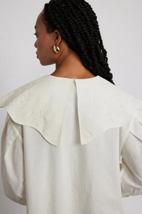 Women Tops Damson Madder Romeo Blouse 8211 White