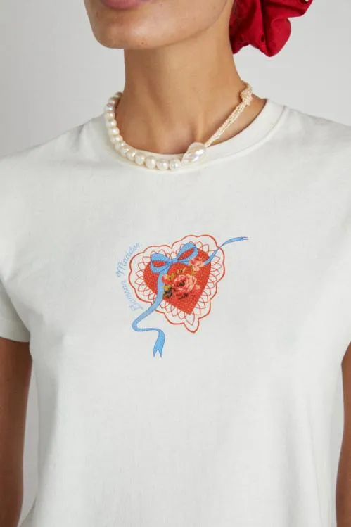 Women Tops Damson Madder Valentine Shrunken Tee