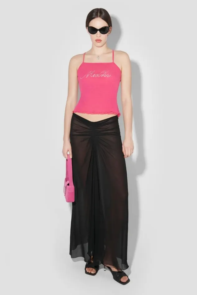 Women Tops MISBHV Crystal Mesh Tank Top Pink