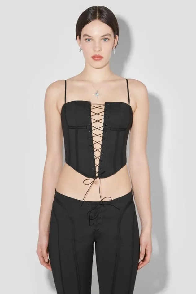 Women Tops MISBHV Lara Laced Corset Black