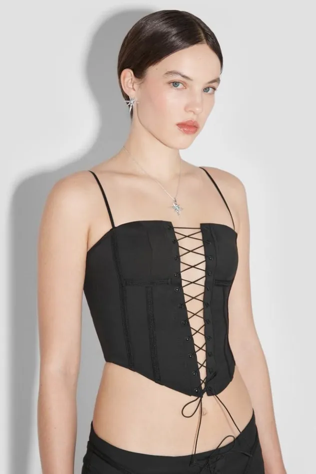 Women Tops MISBHV Lara Laced Corset Black