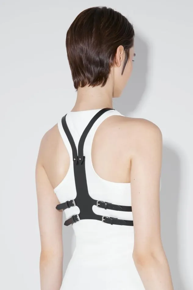 Women Tops MISBHV Leather Harness Black