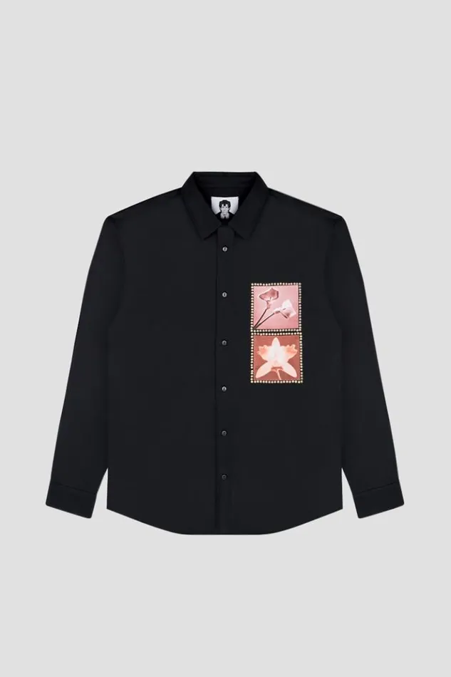 Women Tops MISBHV Lily Orchid Robert Mapplethorpe Shirt Black