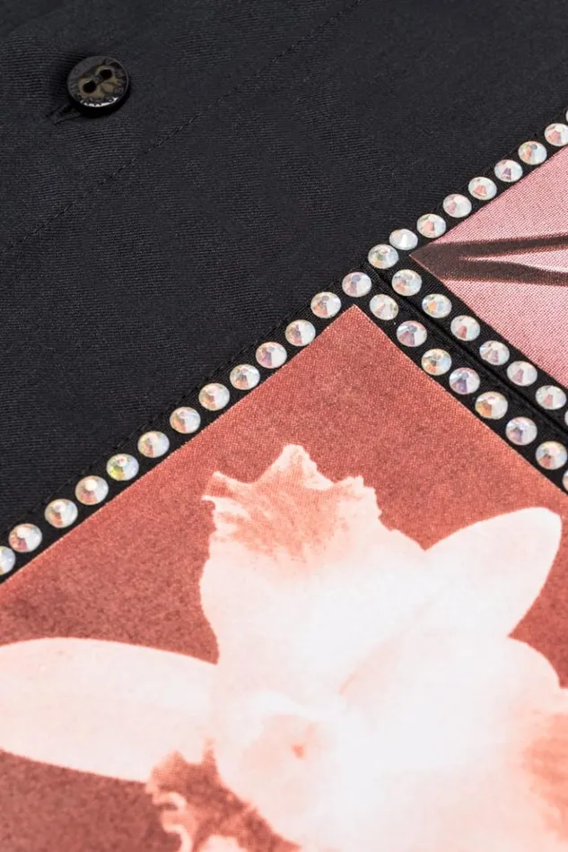 Women Tops MISBHV Lily Orchid Robert Mapplethorpe Shirt Black