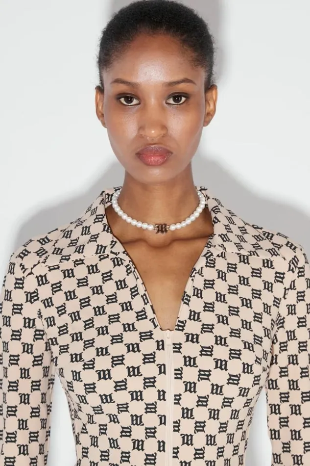 Women Tops MISBHV Monogram 90039S Shirt Beige