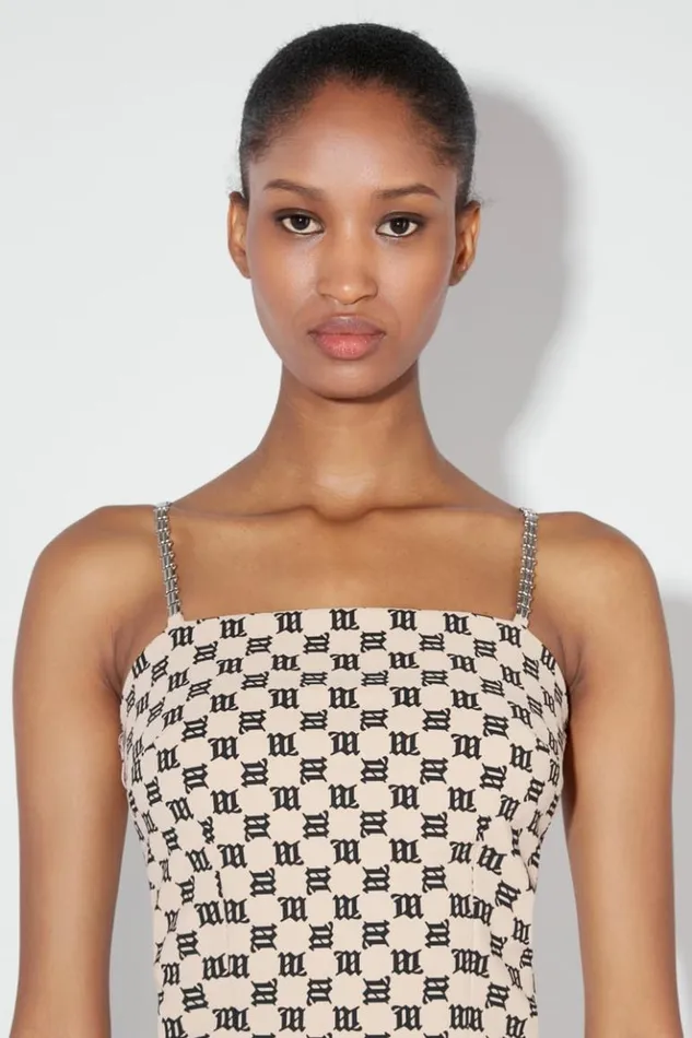 Women Tops MISBHV Monogram Spaghetti Top Beige