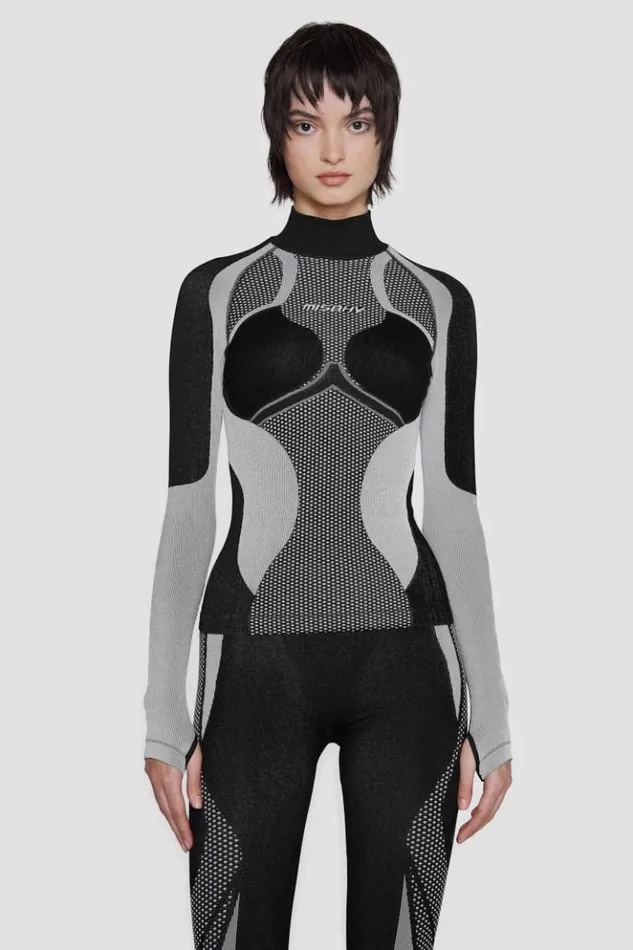 Women Tops MISBHV Performa Longsleeve Blackwhite