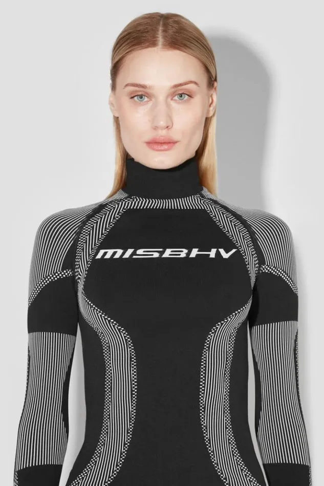 Women Tops MISBHV Sport Active Wear Longsleeve Blackwhite