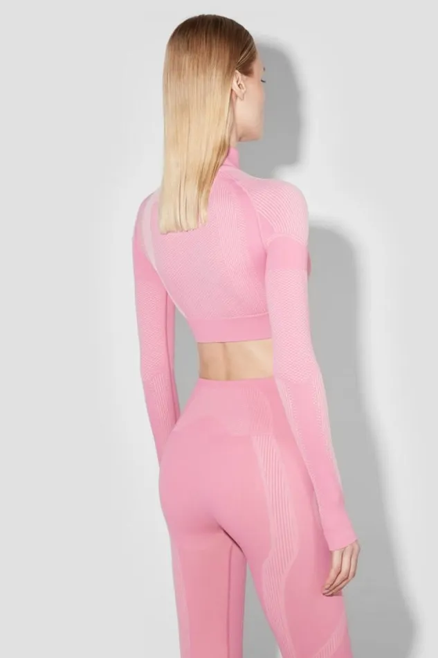 Women Tops MISBHV Sport Cropped Longsleeve Bubblegum