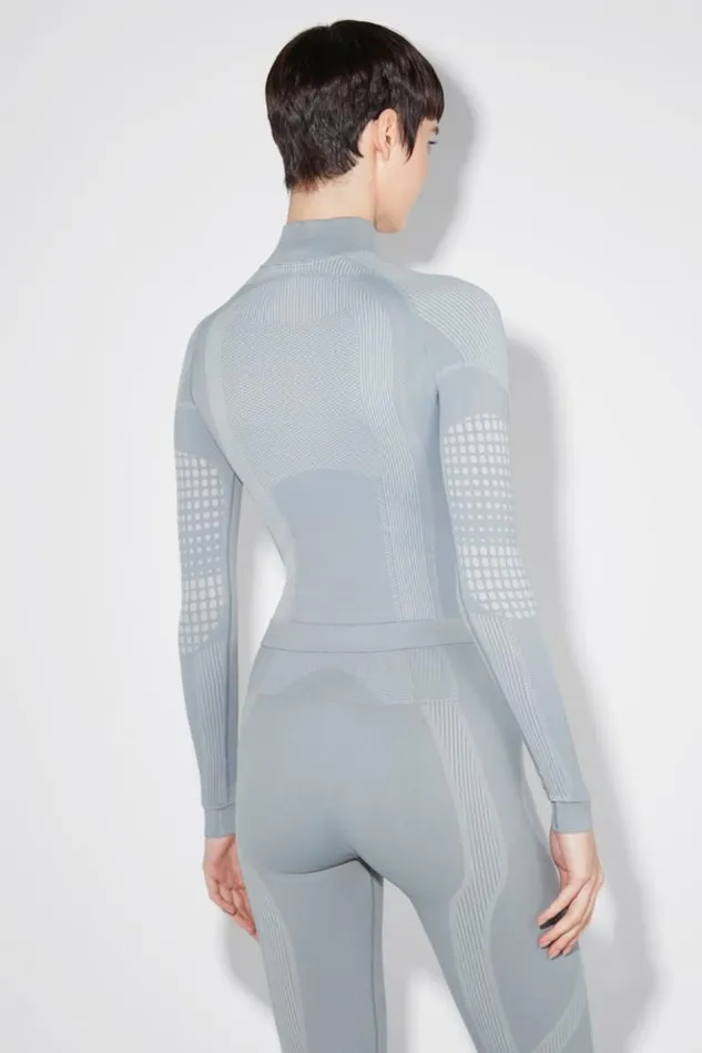 Women Tops MISBHV Sport Europa QuarterZip Longsleeve Steel Blue