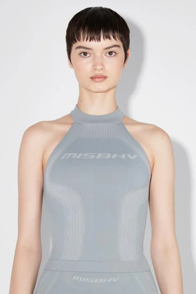 Women Tops MISBHV Sport Halter Top Steel Blue